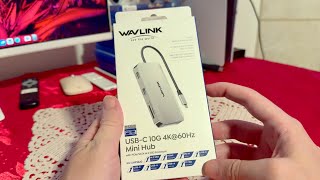 WAVLINK USB C Hub 8 in 1 Docking Station with SSD Enclosure Unboxing and Overview [upl. by Acinnej]