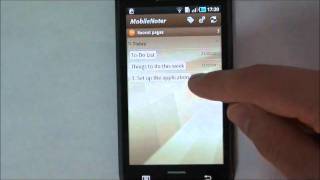 MobileNoter  your OneNote client for Android Video Tutorial [upl. by Mixie]