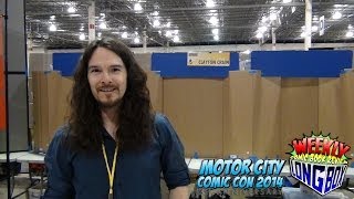 Clayton Crain PaintingInterview  Motor City Comic Con 2014 [upl. by Siver]