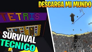 Minecraft Bedrock Técnico EP 26l Descarga de Mi mundo [upl. by Sheply]