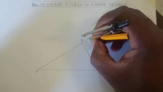 How To Escribe A Circle On A Given Triangle [upl. by Adlesirhc]