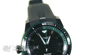 Citizen EcoDrive Ecosphere Golf Black Mens Watch AW150503E  Overview [upl. by Oniram]