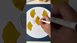 Fall is here make beautiful paintings with leaves with your kids craft diy leaf painting kinderg [upl. by Aiveneg]