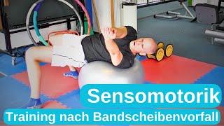 Training nach Bandscheibenvorfall LWS  Teil 3  Sensomotorik [upl. by Kathrine]