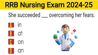 RRB STAFF nurse mcqs  RRB staff nursing exam preparation  RRB nursing superintendent exam quiz [upl. by Adnaloy]