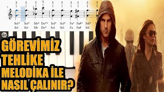 Görevimiz Tehlike Melodika NotalarıHızlı  Yavaş [upl. by Zaneski]