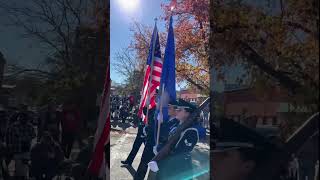 Airmen from the 139th Honor Guard in the Leavenworth County Veterans Day Parade on November 11 2024 [upl. by Vijnas691]