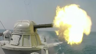 Russian Close In Weapon Systems In Action 30mm AK630 amp AK306 CIWS Live Fire [upl. by Aryahay]