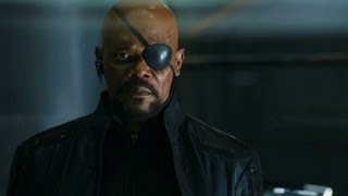 Sam Jackson Rocks a Muthafin Eye Patch in The Avengers [upl. by Hanselka]