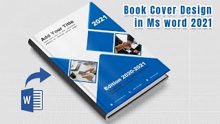 How to Create Book Cover Page in Ms word 2019  Book Cover Design in Ms Word  design book cover [upl. by Abate]