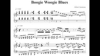 Albert Ammons Boogie Woogie Blues score [upl. by Nnylecyoj]