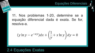 2411 Equações Exatas [upl. by Alac]