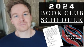 Revealing the Book Club Schedule for 2024 Hardcore Literature [upl. by Ognimod]