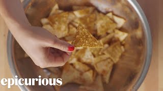 How to Make DIY Doritos at Home  Epicurious [upl. by Aisatsanna]