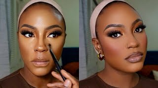 DETAILED BEGINNER MAKEUP TUTORIAL  THE CORRECT ORDER OF MAKEUP APPLICATION darkskin brownskin [upl. by Wilma]