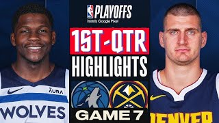 Denver Nuggets vs Minnesota Timberwolves Game 7 Highlights 1stQTR  May 19  2024 NBA Playoffs [upl. by Nahsed]