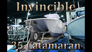 Full InDepth Walkthrough of the Invincible 35 Catamaran [upl. by Schwitzer]