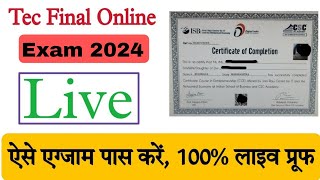 csc tec live exam। CSC online exam। tec final exam। tec online live exam। tec question answer latest [upl. by Lebbie]