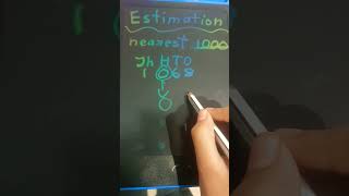 Grade 3 maths estimation by rounding off the nearest 1000 [upl. by Eedyah]