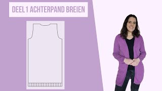 Zo brei je het achterpand van dit vest [upl. by Tail]