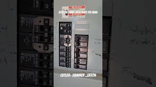 Electrical back fed main panel all electric house construction diy [upl. by Nollaf977]