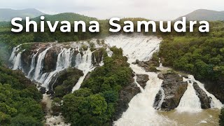 Shivanasamudra Waterfall Drone View  ಶಿವನ ಸಮುದ್ರ  ಗಗನಚುಕ್ಕಿ ಭರಚುಕ್ಕಿ ಜಲಪಾತ  Drone 4K [upl. by Sucramed]