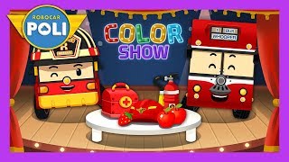 Red  Color play for Kids  Robocar Poli Game [upl. by Leandre]