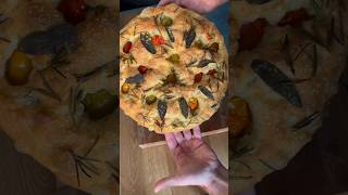 Focaccia mit Pesto Genovese foccacia italianfood cooking [upl. by Niatsirt]