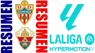 Elche CF 12 UD Almería Resumen  La Liga 2  20242025 [upl. by Rothberg]