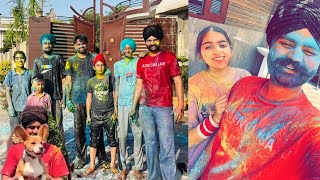 Harman Di Pehli Holi😅  Anmol Bhullar  Vlog [upl. by Lambart670]