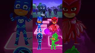 PJ Masks  Owlette 🆚 CatBoy 🆚 Night Ninja 🆚 Gekko X Dance Song Tiles Hop EDM Rush shorts [upl. by Kacey135]