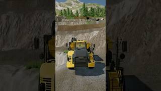 MINING RIVERSAND IN THE MINE WITH VOLVO AND KOMATSU  Farming Simulator 22 shorts farmingsimulator [upl. by Nibuz573]