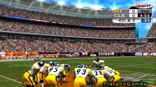 NFL 2012 Week 12  Pittsburgh Steelers 64 vs Cleveland Browns 28  1st Half  NFL 2K5  HD [upl. by Urbannai]