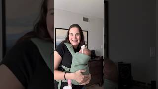 How to wear your newborn in the Wildbird Aerial Carrier baby babywearing newborn babywrap [upl. by Morgan]