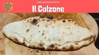 Calzone farcito con prosciutto cotto e mozzarella [upl. by Maggio]