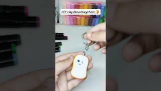 DIY clay Bread keychain 🍞 shorts youtubeshorts [upl. by Bardo]