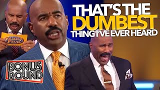 DUMBEST ANSWERS On Family Feud With Steve Harvey [upl. by Oicinoid]