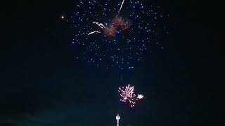 Welcoming 2024 New Years Eve Fireworks  December 31 2023 in Australia at Brighton Beach Jetty [upl. by Terrag]