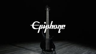 Epiphone Toby Deluxe V Bass Ebony  Gear4music demo [upl. by Ardnekat172]