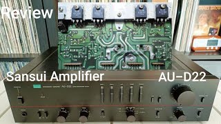 Sansui amplifier AUD22 review vintage by JN Electric [upl. by Fredel]