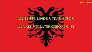 Nationalhymne von Albanien Übersetzung  Anthem of Albania DE [upl. by Naesad]