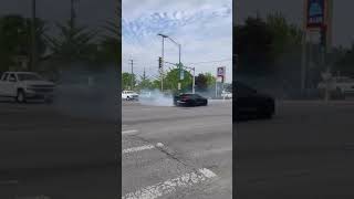 Broad Daylight and In Traffic😂😂 burnout takover mopar mustang car carcommunity carculture [upl. by Edson]