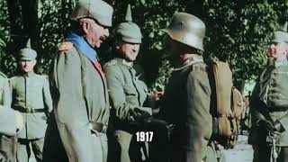 Kaiser Wilhelm II Colour Footage During World War I [upl. by Hgierb]