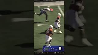 Quintrevion wisner 50 yard touchdown viralvideo ncaafootball texas [upl. by Attenauq]