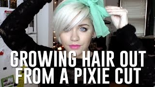 growing hair out from pixie cut how to cope while lookin cute [upl. by Bertina560]