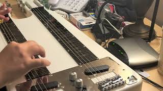 Review and demonstrating my double 6 string lap steel guitar [upl. by Pattani]