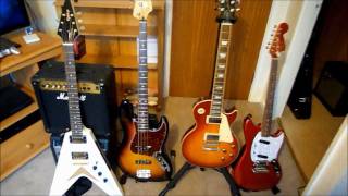 KON COMPLETE GUITAR COLLECTION Yuis Mios Azusas amp Sawakos OWNED [upl. by Ennyletak]