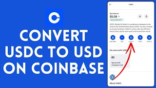 How to Convert USDC to USD in Coinbase [upl. by Fahy]