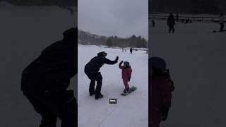 Supporting young snowboarder at Horseshoe Resort snowboarding horseshoeresort [upl. by Rimahs]