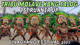 TRIBU MOLAVE KANG SALOG 1ST RUNNER UP BARANGAY TRIBE COMPETITION DINAGYANG FESTIVAL 2023 [upl. by Custer417]